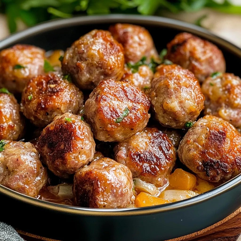 Flavorful Ground Pork Meatballs