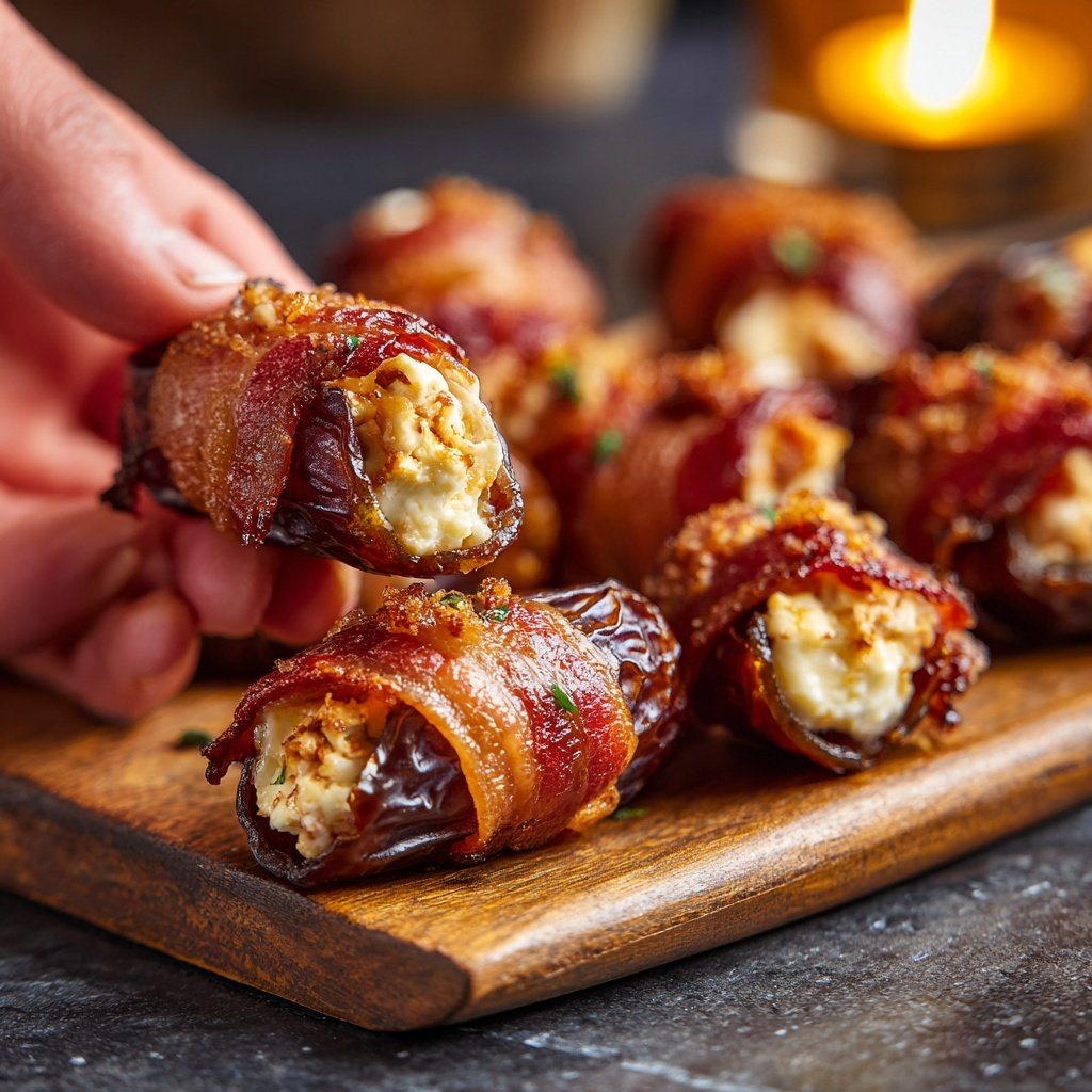 Valentines Snacks Cheese Stuffed Dates
