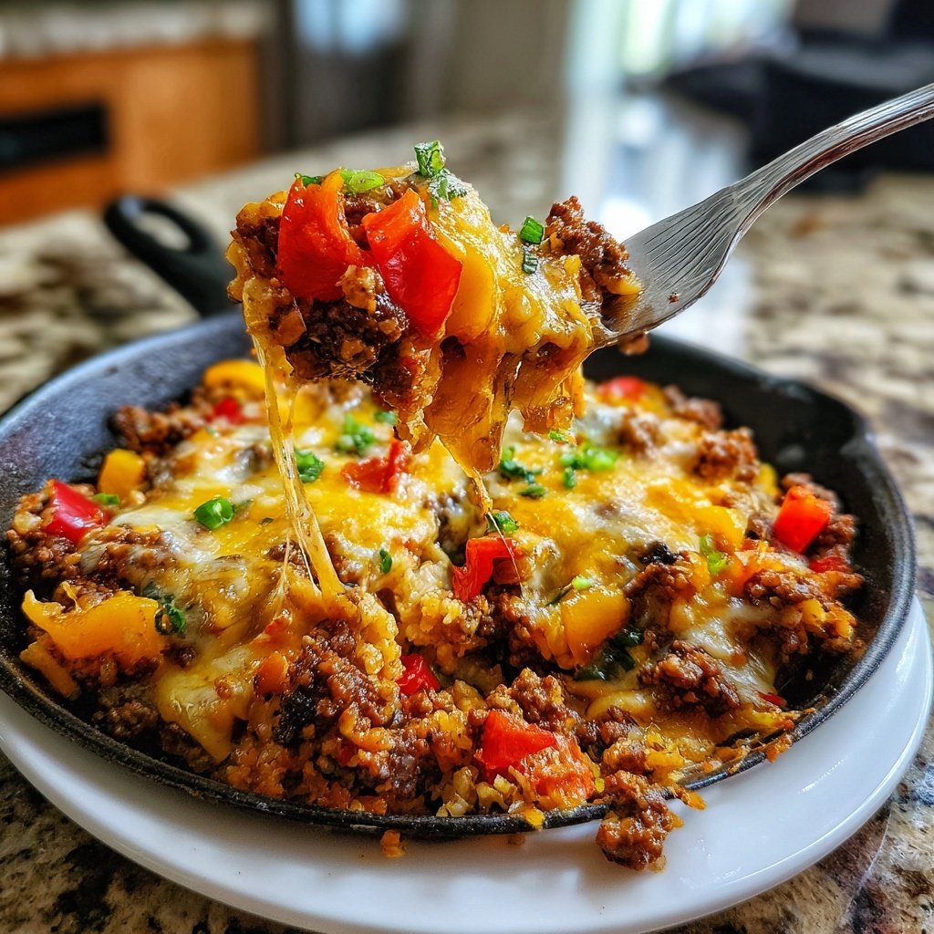 Easy Ground Beef Taco Skillet