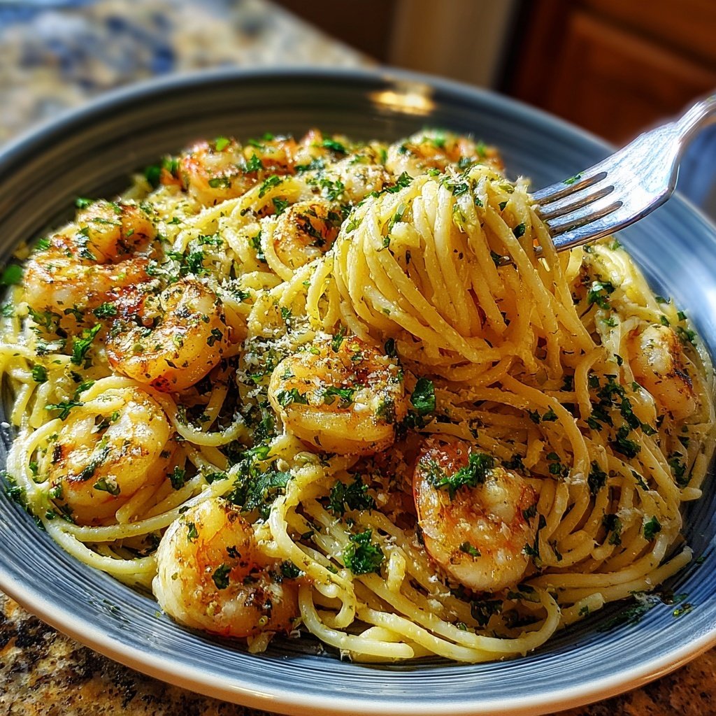 Garlic Butter Shrimp Pasta