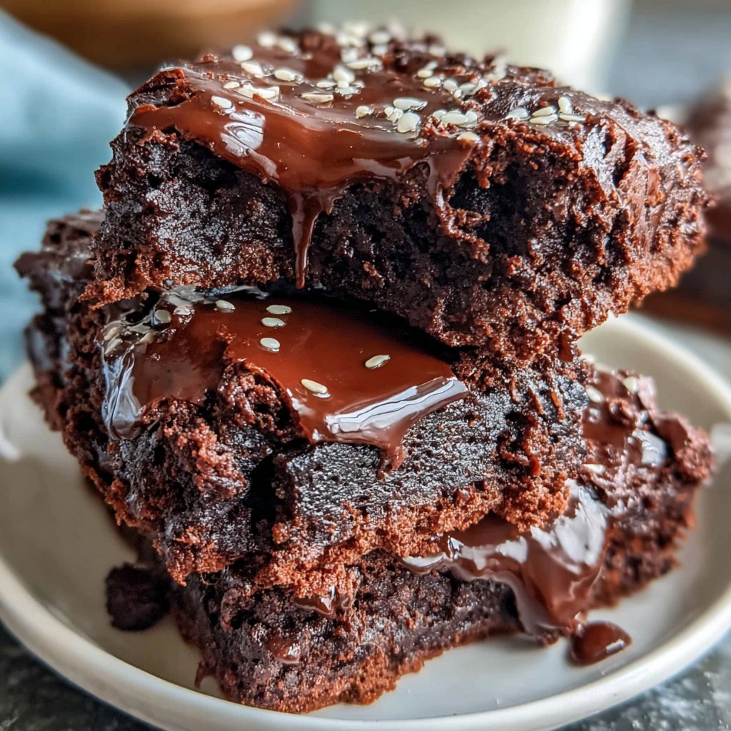 Chocolate Tahini Brownies
