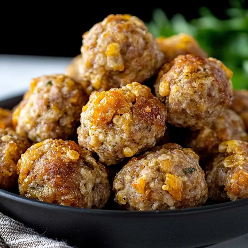 Sausage Balls Easy Fall Appetizer