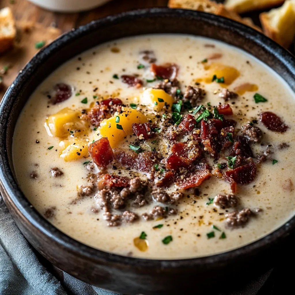 Bacon Cheeseburger Soup