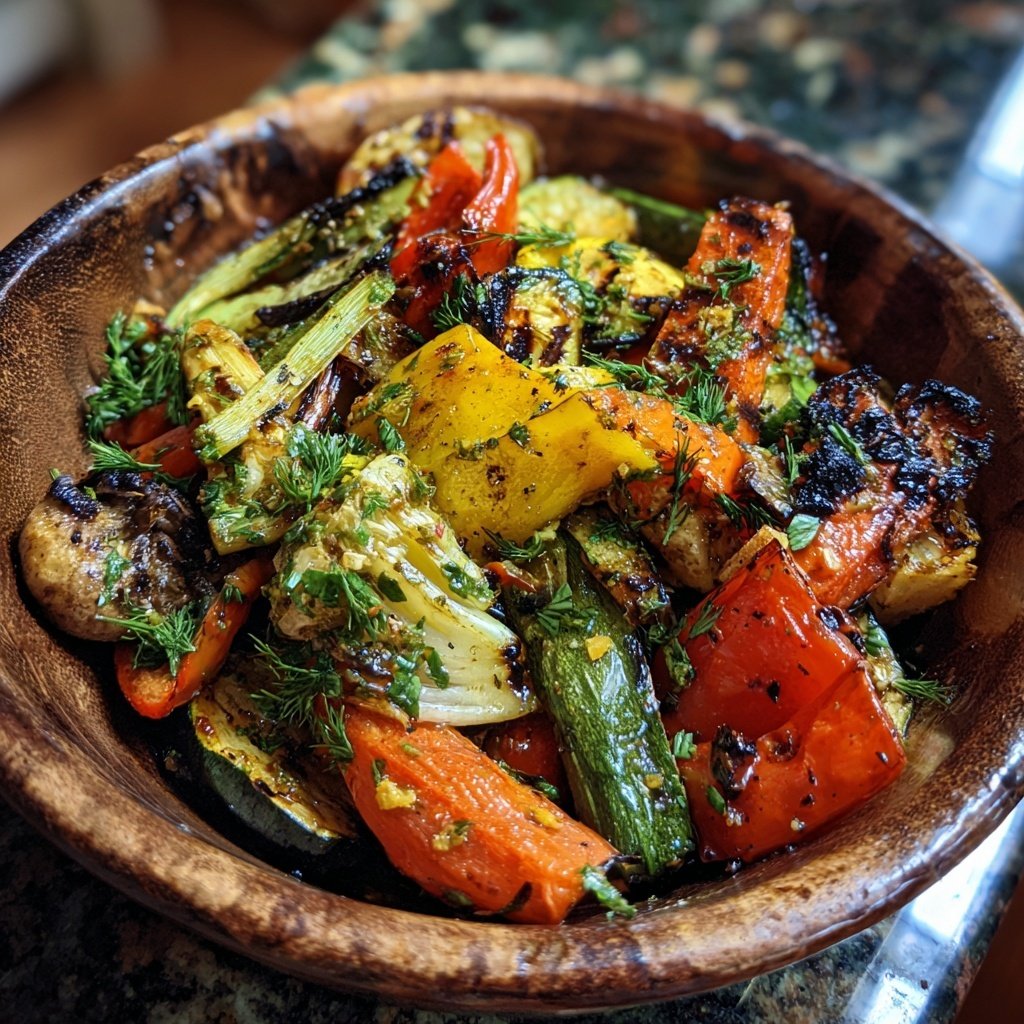 Healthy Grilled Vegetable Bowl
