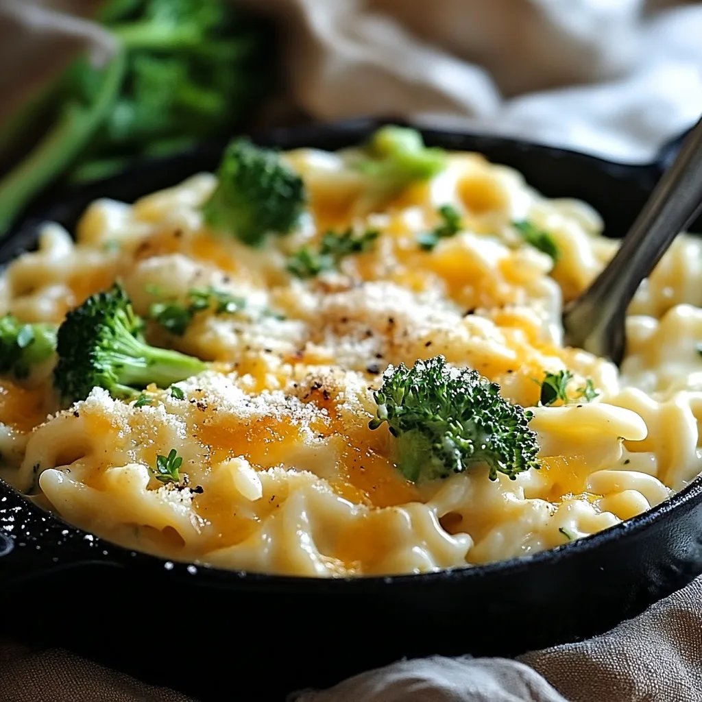 Creamy One-Pot Broccoli Cheddar Orzo
