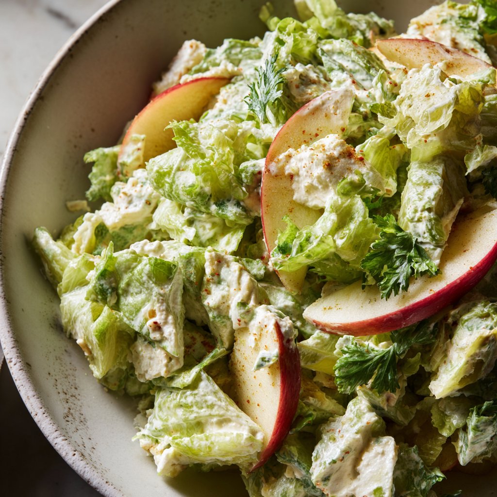 Creamy Celery Salad With Apples