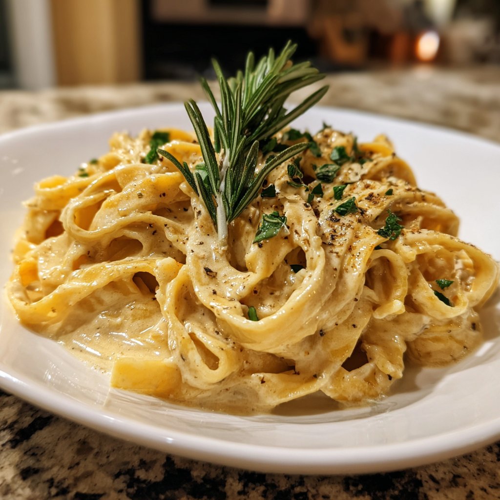 Rosemary Cream Fettuccine