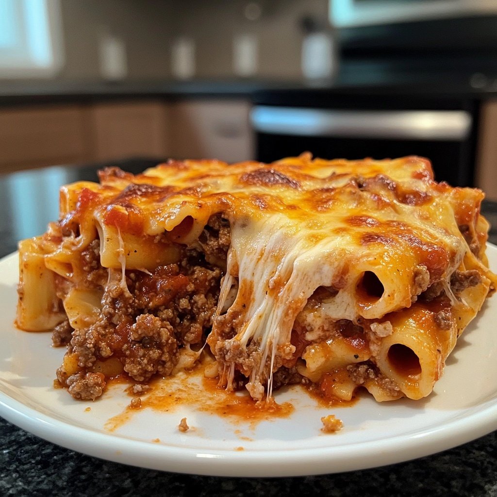 Ground Beef Baked Ziti