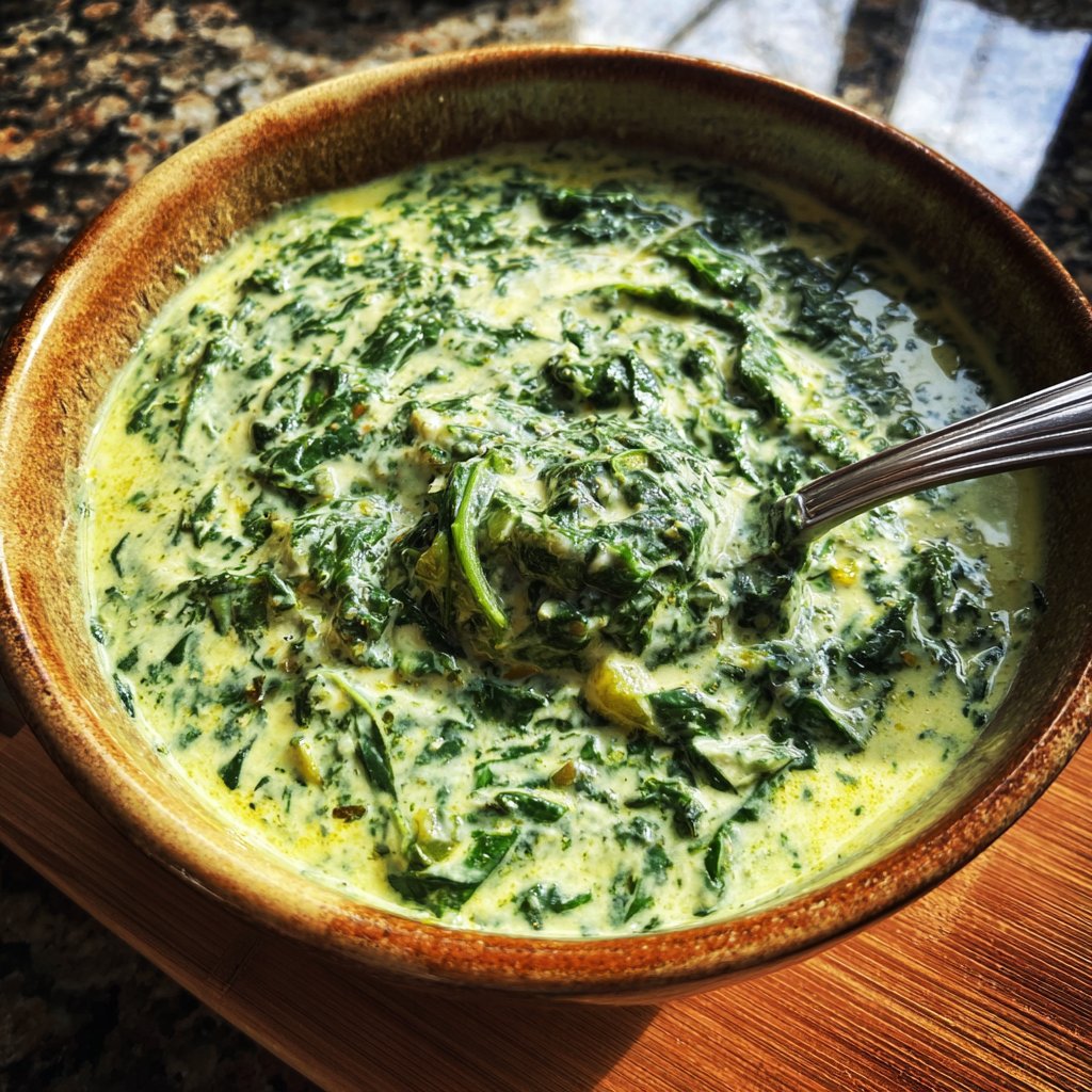 Creamy Lemon Spinach Soup